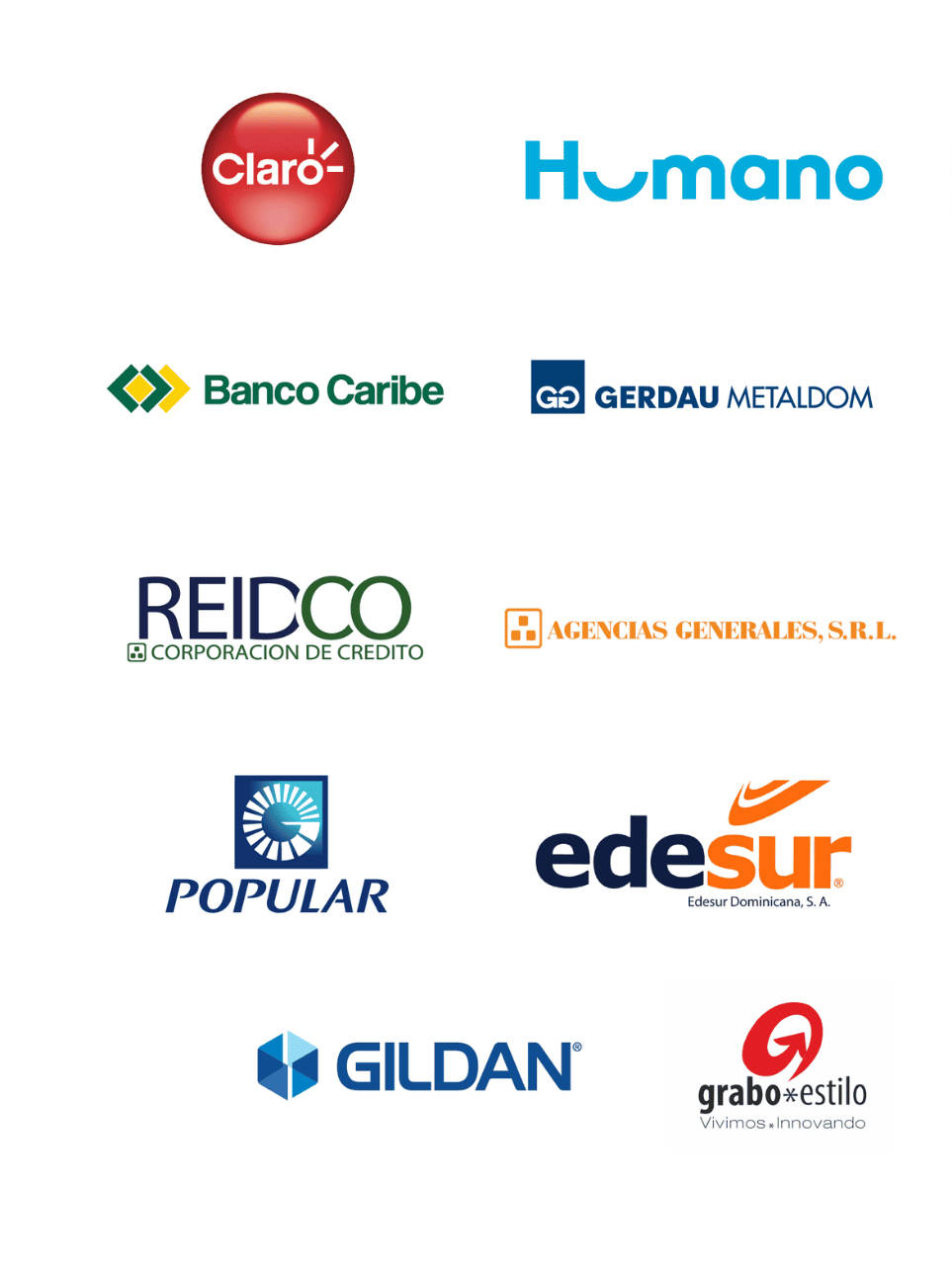 Logotipos de startups de alto crecimiento